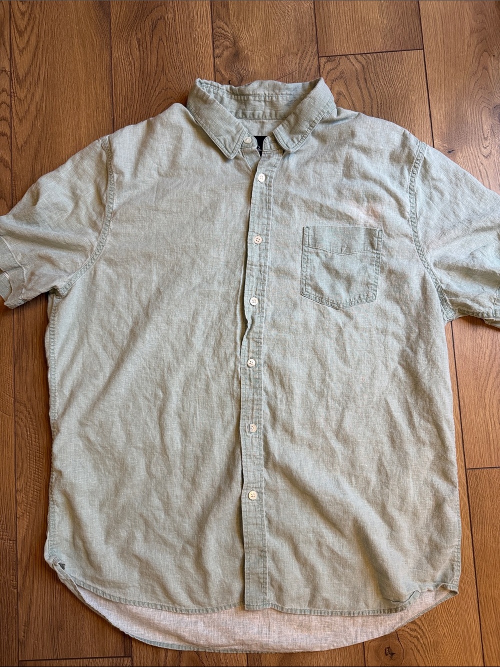 Rails Men's Short-Sleeve Button-Down Shirt - Sage Green